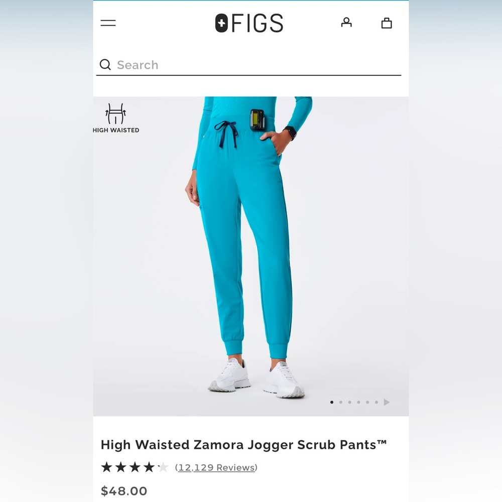 FIGS., high waisted scrub pants 
Joggers 
Women’s size MP
